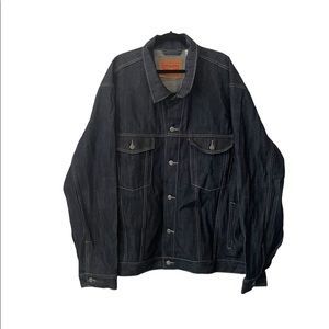 Levi's Strauss Men's Denim Jacket Button Down Jean Trucker Coat | Men's Size 5XL